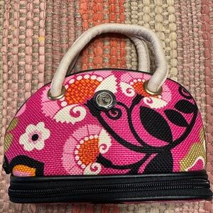 Spartina Floral Pink makeup bag